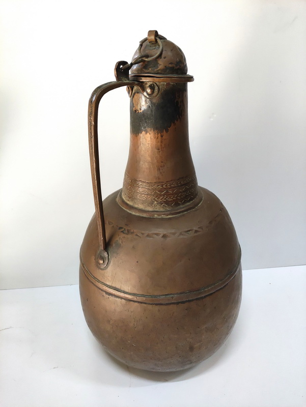 alquitara anfora jarra arabe africa cobre alt 52 o26 1u